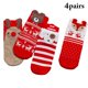 thumbnail image 2 of Calcetines tobilleros navideños festivos - 4 pares Calcetines navideños cortos unisex Calcetines de algodón, 2 of 8