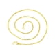thumbnail image 2 of Collar de cadena de oro Fernando Gargantilla de cadena única 45 cm Estilo A, 2 of 8