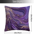 thumbnail image 4 of Purple Gold Marble Pillow Covers Set of 4 18"x18" Abstract Decorative Throw Pillow Cases for Sofa Couch Bed Chair Living Room Elevate Your Space with Luxurious Purple and Gold Cushion Covers, 4 of 6