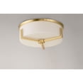thumbnail image 3 of Maxim Dart 14" Wide Flush Mount Satin Brass 3-Light Ceiling Light, 3 of 5