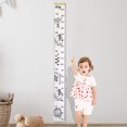 thumbnail image 4 of Growth Chart for Kids Canvas Height Chart Ruler Removable Hanging Wall Ruler Measurement Chart for Home Decoration Measuring Board Foldable, 4 of 6