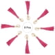 thumbnail image 3 of 8pcs Borlas de Cuero PU, 6" Borla de Llavero Charm con Anillos para Hacer Joyería (Rosa Claro), 3 of 6