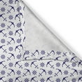 thumbnail image 6 of Ambesonne Navy Blue Valance & Curtain, Anchors and Helms, 55"x30", Dark Blue White, 6 of 6