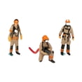 thumbnail image 1 of Bunblic 1/64 Scale Firefighter Figure Diorama Action Figures Mini Realistic Tiny People Model for Scenery Landscape Decor Accessories Style A, 1 of 8