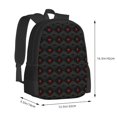 thumbnail image 3 of Daiia Red Poker Backpack for Men and Women -Durable Backpack Large Capacity, Water-Resistant Bag with Adjustable Straps and Laptop Compartment, 3 of 9