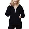 thumbnail image 3 of Women's 300g Cotton Zipper Hoodie Casual Sweatshirt with Pocket, 3 of 9