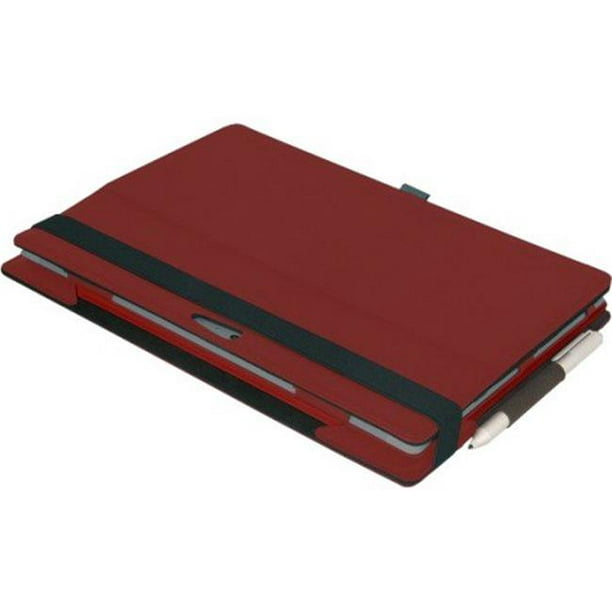 Urban Factory Elegant Folio - Couverture Rabattable pour Tablette - Cuir - Rouge - pour Microsoft Surface 3