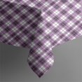 thumbnail image 5 of Purple and White Checkered Pattern Square Tablecloth, Waterproof Wipeable Spillproof Washable Table Cover for Home Kitchen Party and Daily Decor 60"x60", 5 of 6