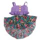 thumbnail image 1 of Ropa de verano para muñecas: traje de vestido floral sin mangas para muñeca americana de 18 pulgadas, Púrpura Zulema Vestido de muñeca americana, 1 of 5