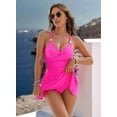 thumbnail image 2 of Dycnvjo Women'S Swimsuit Tight Fit Backless Rose Red M, 2 of 4