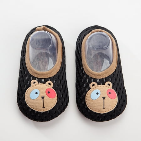 

Toddler Boys Girls Non Slip Summer Breathable First Walkers Prewalker Floor Soft Socks Shoes 7Y