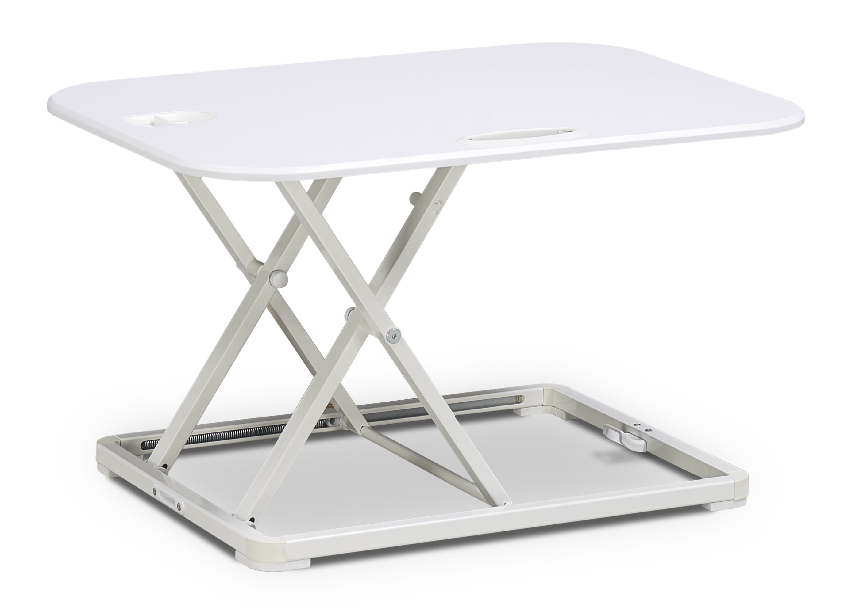 True Seating Ergo 26" Height Adjustable Laptop Standing Desk Converter, White