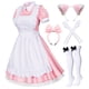 thumbnail image 1 of Conjunto de Disfraz de Criada Lolita Wannsee Cosplay Rosa Talla L, 1 of 8