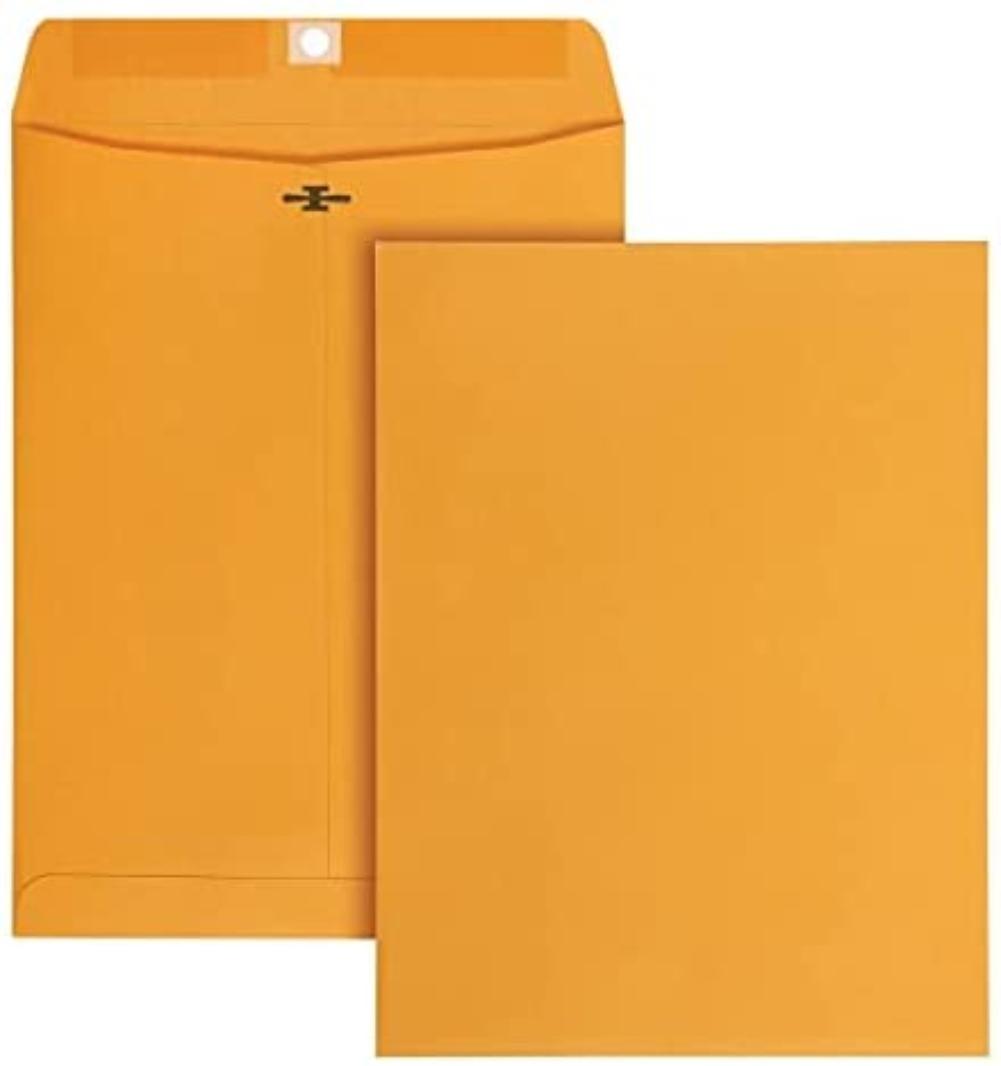 Buy Office Depot Brand Clasp Envelopes, 9 x 12, Brown, Box of 100