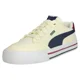 thumbnail image 1 of PU & MA Court Classic Vulc FS Warm White-PU & MA Navy Sneaker Various Sizes, 1 of 6