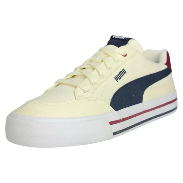 PU & MA Court Classic Vulc FS Warm White-PU & MA Navy Sneaker Various Sizes