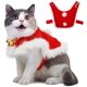 thumbnail image 1 of Disfraz de capa de Navidad NQ para mascotas con campanas S, 1 of 4