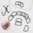 thumbnail image 4 of 1 Box 20Pcs D Ring Buckles Metal Belt Ring Iron 1.5 Inch Gunmetal Non Welded Multi Purpose Small Belt Key Chain Split Rings for Handmade Sewing Keychains Purse Bag Dog Leash DIY Accessories, 4 of 5