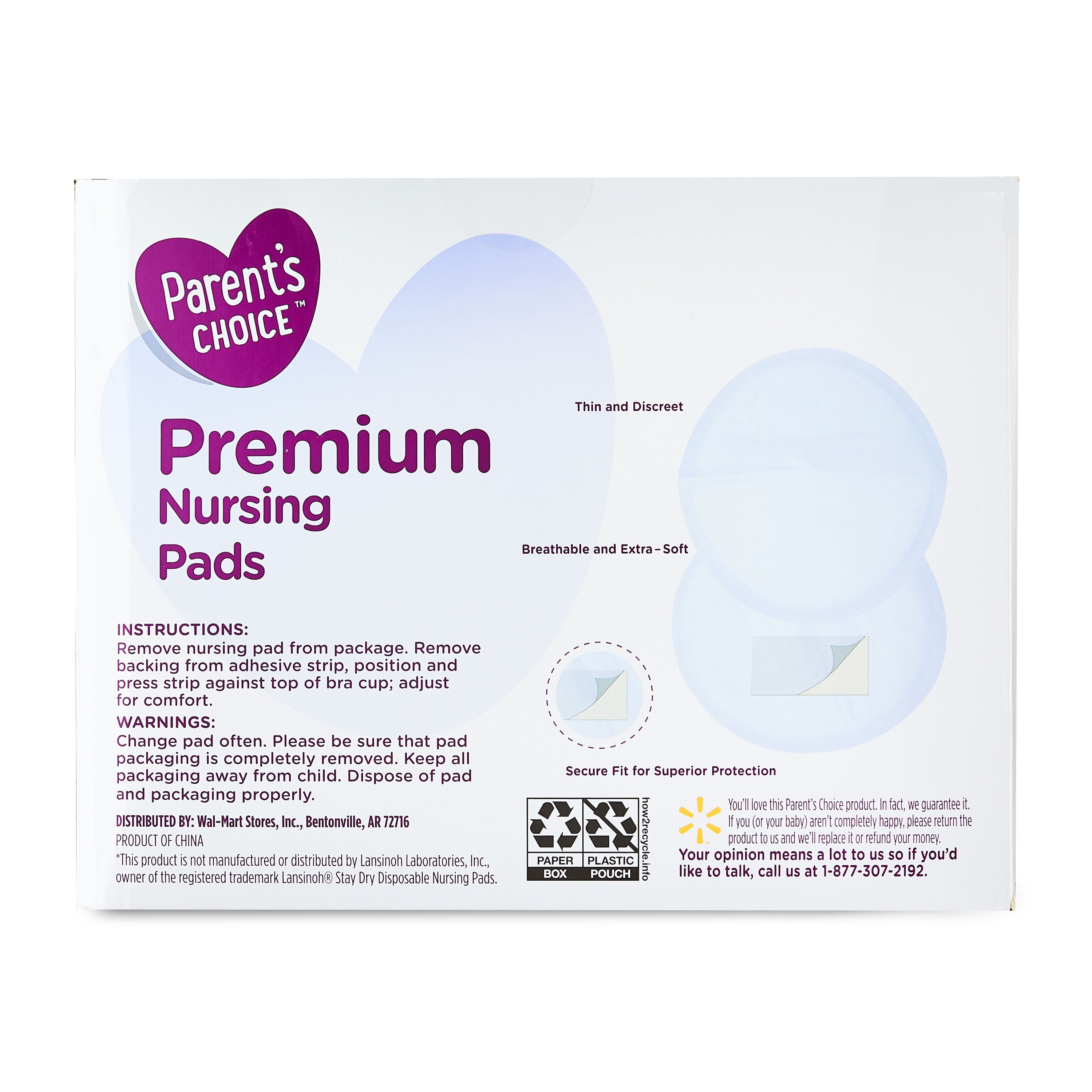 Parent's Choice Everyday Basic Nursing Pads, 66 Count 