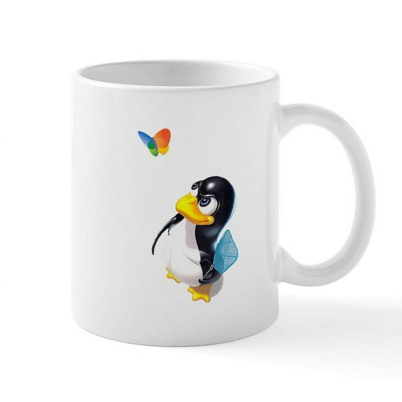CafePress - Cup Of Linux Mugs - 11 oz Ceramic Mug - Novelty Coffee Tea Cup