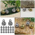 thumbnail image 3 of Silver Alloy Charms for Jewelry Making 20Pcs DIY Hollow Balls for Decoration, 3 of 5