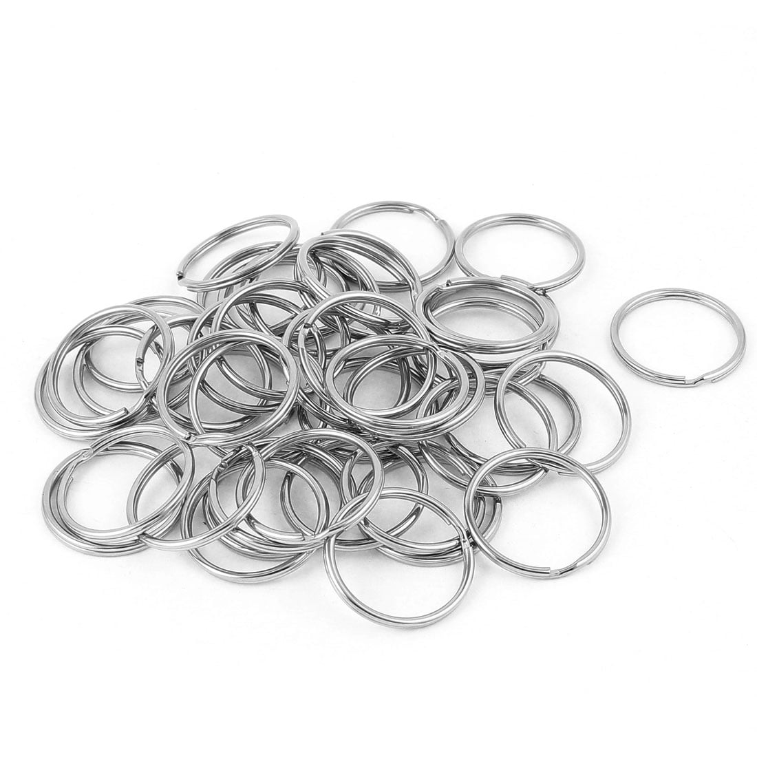 Wholesale Lots Silver Tone Stainless Steel Open Jump Rings 8mmx1.5mm
