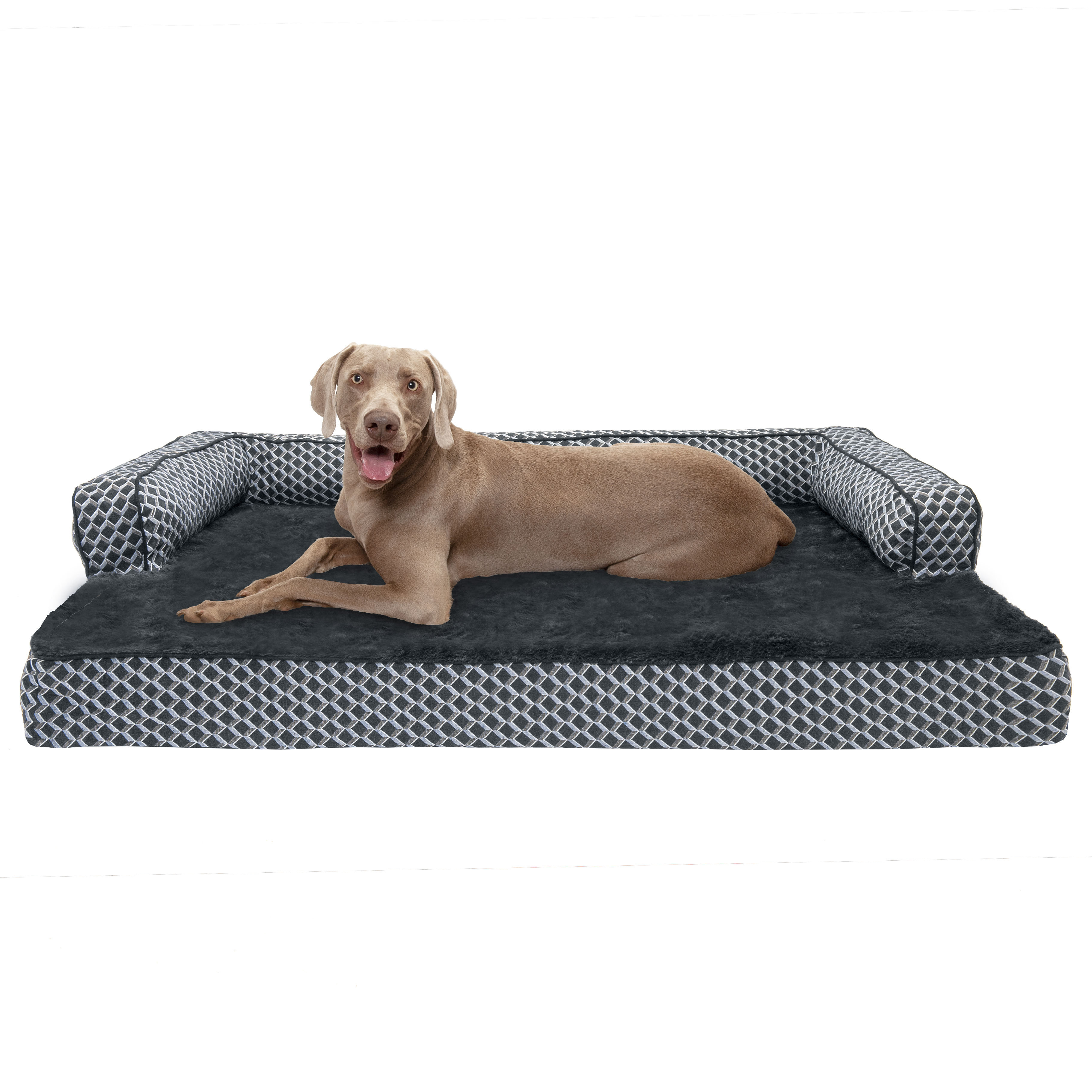 FurHaven Pet Dog Bed Memory Foam Plush & Decor Comfy Couch SofaStyle