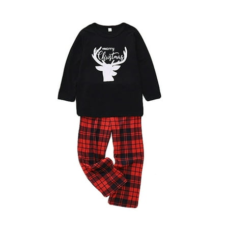 

Hirigin Christmas Family Wear Cotton Family European American Pajamas Baby Boy and Girls Men Women