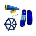 thumbnail image 4 of Juego de ruedas para patio de ,Accesorios de juegos para niños Juego de exterior,Volante telescópico de barco pirata para el patio trasero,Columpio de juguete con volante,equipo de, 4 of 8