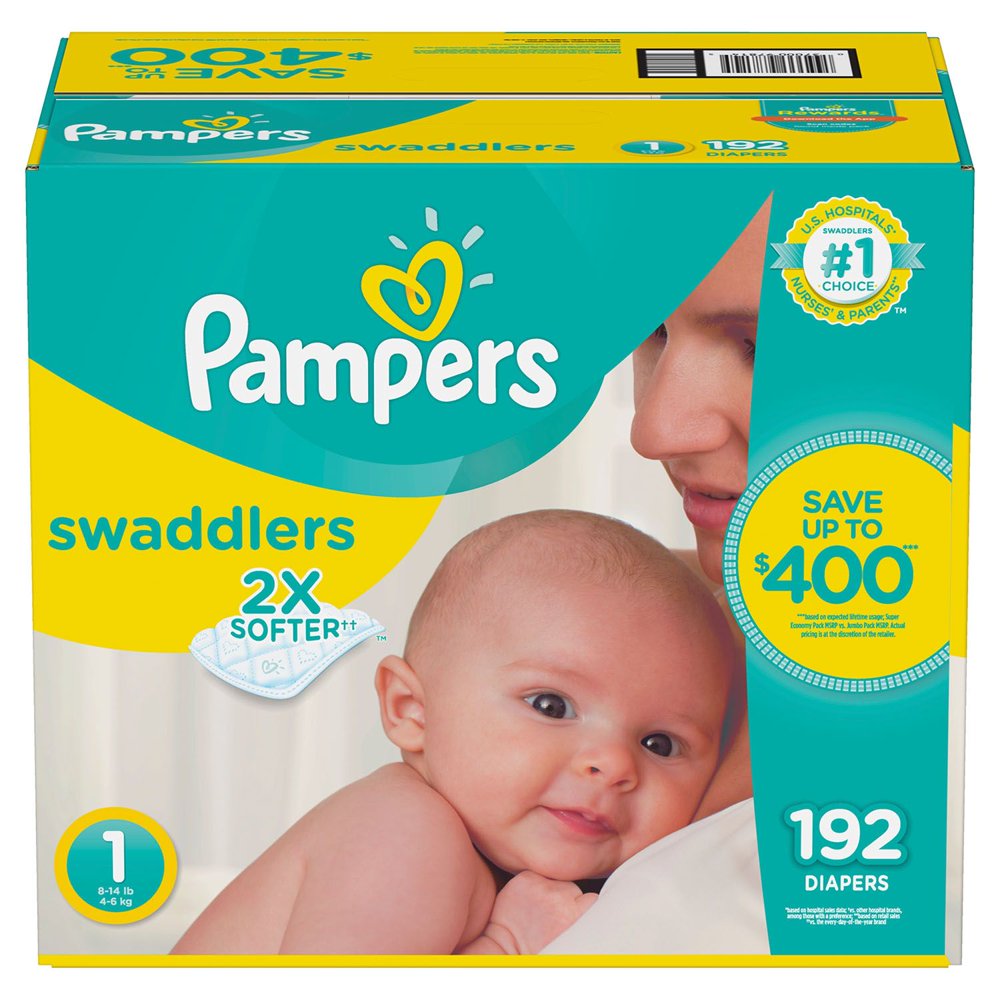 Swaddlers Diapers w/ Wetness Indicator & a Unique Absorb Away Liner by