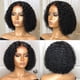 thumbnail image 1 of Peluca de encaje frontal Peluca de fibra química de pelo rizado corto africano de punto medio Sombrero Wmkox8yii hjk2458, 1 of 9