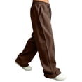 thumbnail image 4 of Sweatpants For Men Casual Wide Leg Elastic Waist Long Joggers Lightweight Loose Fit Sweat Pants With Pockets, 4 of 5