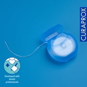 Curaprox DF 834 Dental Floss, Waxed Mint Flavour, 50m for Tight Interdental Spaces
