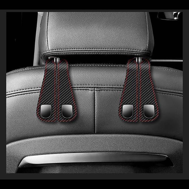 Car Hooks Double Hooks Car Seat Back Hooks Car Front Seats Back Hanging Bags For Storage