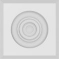 thumbnail image 2 of Ekena Millwork 3"W x 3"H x 1"P Standard Sedgwick Bullseye Rosette with Beveled Edge (2-Pack), 2 of 4