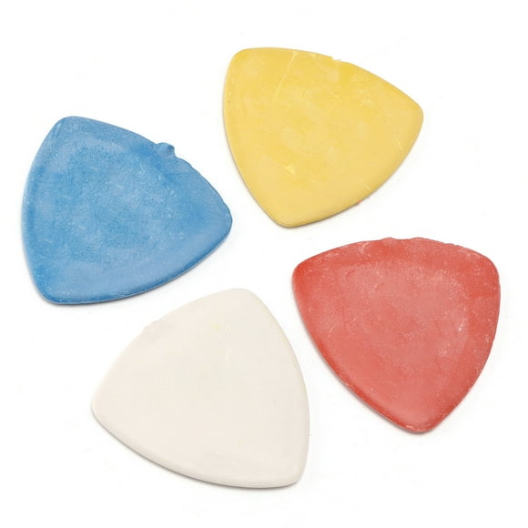 Fabric Chalk, Easy To Paste 4 Colors 10PCS Clearly Marked Tailors Chalk with Transparent Plastic Box for Household
