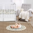 thumbnail image 2 of Sweet Jojo Designs Vintage Floral Blue Yellow Girl Baby Playmat Tummy Time Infant Play Mat - Slate Green Gold Orange Taupe Beige White Shabby Chic Rose Flower Boho Bohemian Farmhouse Roses Wildflower, 2 of 4