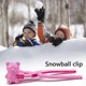 thumbnail image 4 of Oso de dibujos animados fabricante de bolas de nieve niños invierno al aire libre playa jugar juguete (rosa) Ndcxsfigh Nuevos Originales, 4 of 6