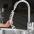 thumbnail image 1 of Extensor de grifo para ahorrar agua, universal, giratorio de 360°, a prueba de salpicaduras, manguera de grifo, difusor, rociador de grifo flexible extensible para cocina, baño, 1 of 4