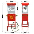 thumbnail image 3 of Funnil Popcorn Maker Machine with Cart and 8 Oz Stainless Steel Kettle Makes Up to 32 Cups, Vintage Movie Theater-Style Popper, Red, 3 of 7