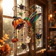 thumbnail image 4 of JHyouerji Halloween Acrylic Suncatcher Wind Chime 8x11in Window Porch Balcony Light Refraction Hanging Decor Ornament, 4 of 7