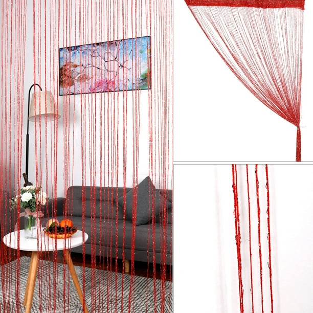 glitter string curtains