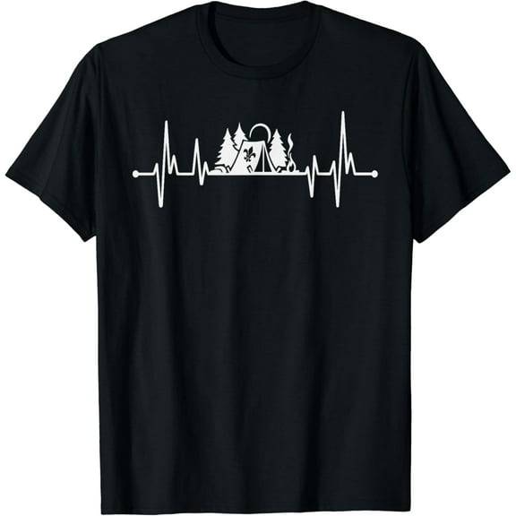 t-shirtScout Heartbeat EKG, Funny Scouting T-Shirt mens t shirt，black，women，funny，misfits，men，journey