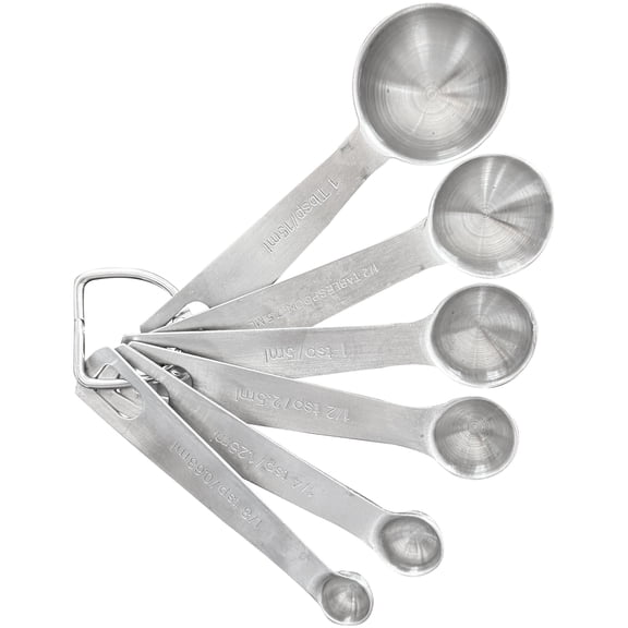 Measuring Spoons 6 Piece Stackable Stainless Steel Measuring Spoons Kit Cooking Tool
