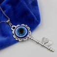thumbnail image 2 of 12 Uds llave de ojo azul turco 3*3CM variedad colgante de mal de ojo collar, 2 of 5
