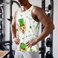 thumbnail image 5 of Yiaed happy dog. St. Patricks Day Print Mens Compression Shirt Slimming Body Shaper Vest Workout Tank Tops Abs Abdomen Undershirts-Large, 5 of 7