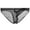 Black, variant on TMOYZQ Men's Low Waist Triangle Briefs Super-Thin Transparent Mesh Breathable Bulge Pouch Bikini Briefs Underwear Male Underpants Panties