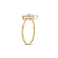 thumbnail image 4 of 10kt Yellow Gold Womens Round Diamond Star Ring 1/20 Cttw, 4 of 4