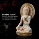 thumbnail image 4 of Hilitand Estatua de Buda Escultura Tallada a Mano de Piedra Arenisca estatuilla artesanía para el hogar Altar Zen decoración Regalo de inauguración Khall GY04211, 4 of 6