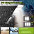 thumbnail image 5 of 90W Waterproof LED Solar Street Light  Outdoor Parking Lot LED Lights w/ Remote Control, 5 of 9